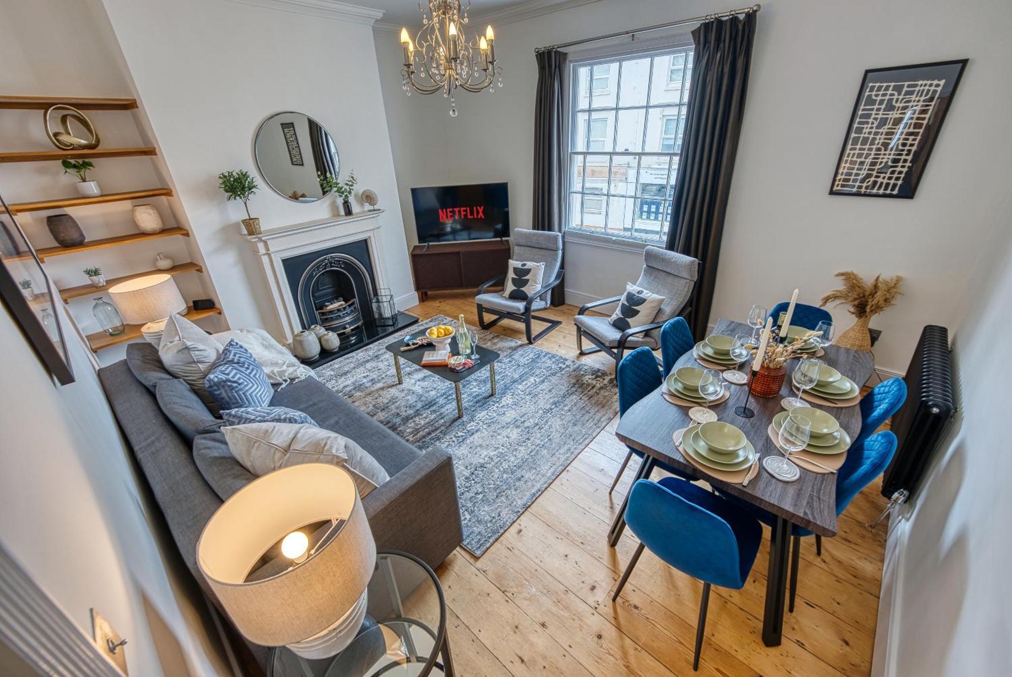 2 Bed Stunning Chic Modern Spacious Apt, Ocean Village, Southampton - Plenty Of Parking - By Blue Puffin Stays Exteriér fotografie